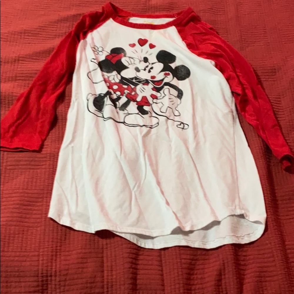 Minnie Mickey 3/4 sleeve shirt